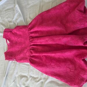 Vibrant Pink Floral Dress